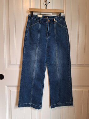 L.T.J. NWT Letter to Juliet Dark Paola Wide Leg with Seam Lines Jeans TP01670-D